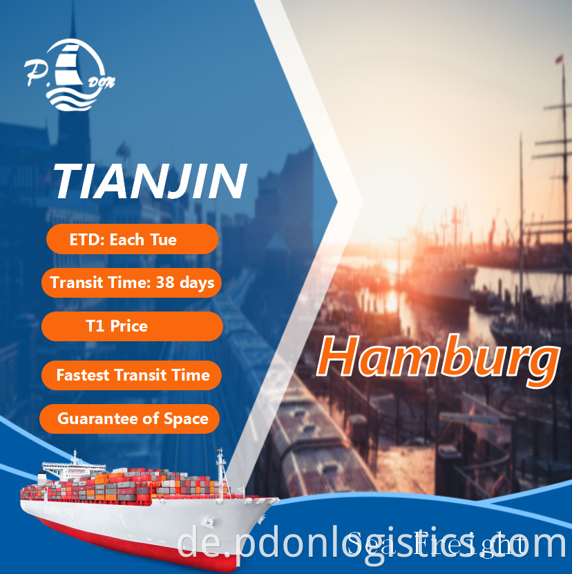 Sea Freight From Tianjin To Hamburg